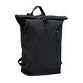Zaino rolltop 390 gr Nero - personalizzabile con logo