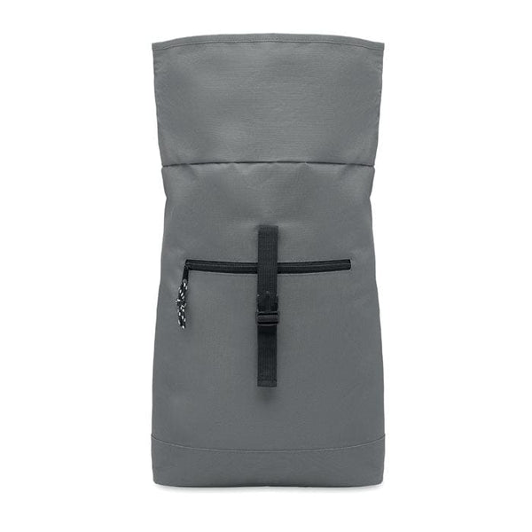 Zaino rolltop in poliestere - personalizzabile con logo