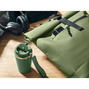 Zaino rolltop in poliestere - personalizzabile con logo
