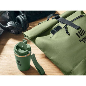 Zaino rolltop in poliestere - personalizzabile con logo