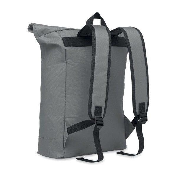 Zaino rolltop in poliestere - personalizzabile con logo