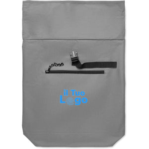 Zaino rolltop in poliestere - personalizzabile con logo