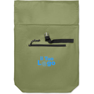 Zaino rolltop in poliestere - personalizzabile con logo