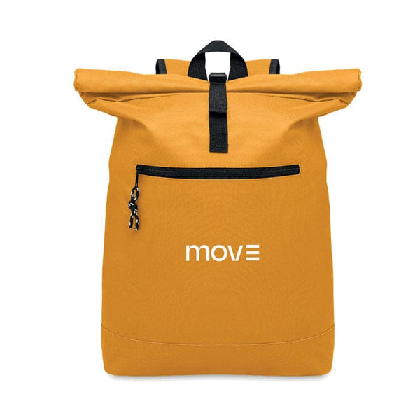 Zaino rolltop in poliestere - personalizzabile con logo