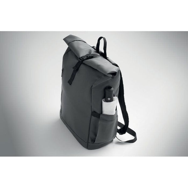 Zaino Rolltop per laptop 600D - personalizzabile con logo