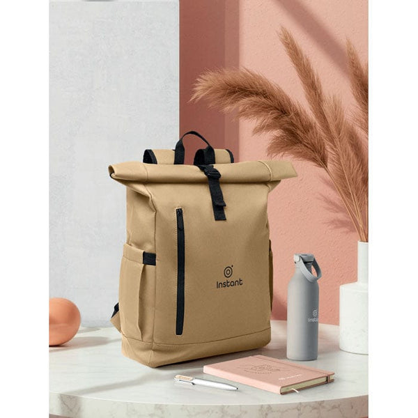 Zaino Rolltop per laptop 600D - personalizzabile con logo