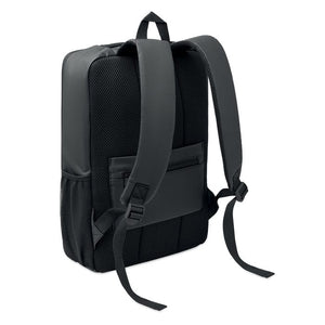 Zaino RPET rigido da 15" Nero - personalizzabile con logo