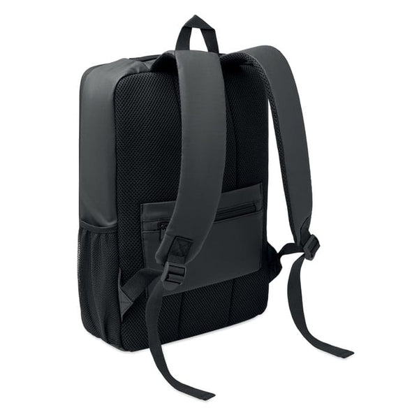Zaino RPET rigido da 15" Nero - personalizzabile con logo