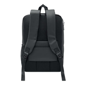 Zaino RPET rigido da 15" Nero - personalizzabile con logo