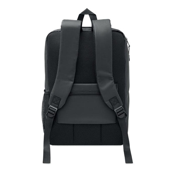 Zaino RPET rigido da 15" Nero - personalizzabile con logo