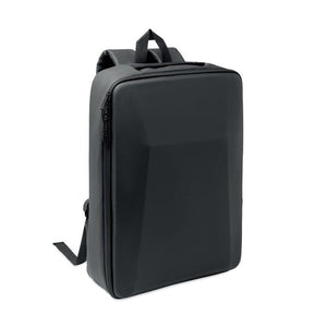 Zaino RPET rigido da 15" Nero - personalizzabile con logo