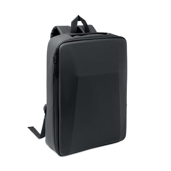Zaino RPET rigido da 15" Nero - personalizzabile con logo