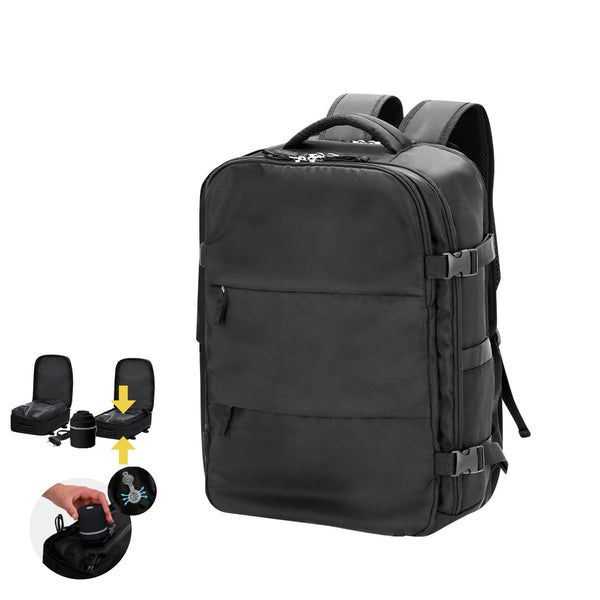 Zaino Sottovuoto Tempest nero - personalizzabile con logo