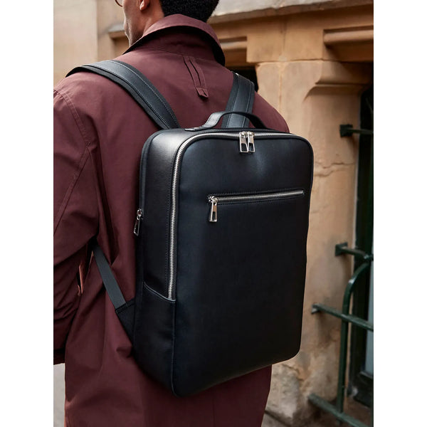 Zaino Tailored Luxe nero - personalizzabile con logo