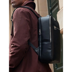 Zaino Tailored Luxe nero - personalizzabile con logo