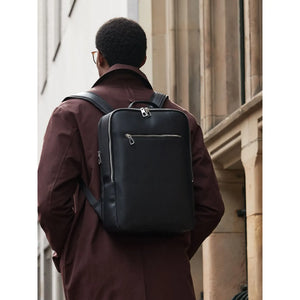 Zaino Tailored Luxe nero - personalizzabile con logo