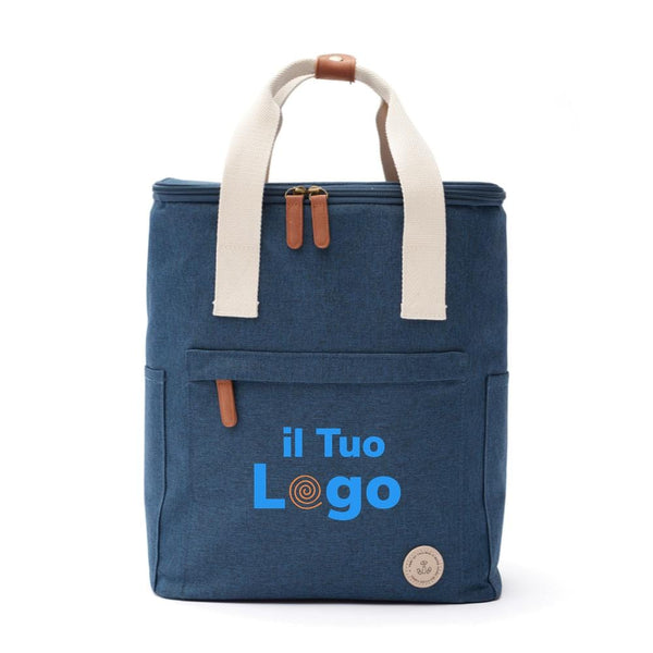 Zaino termico da escursione in RPET VINGA Sortino blu - personalizzabile con logo