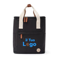 Zaino termico da escursione in RPET VINGA Sortino nero - personalizzabile con logo