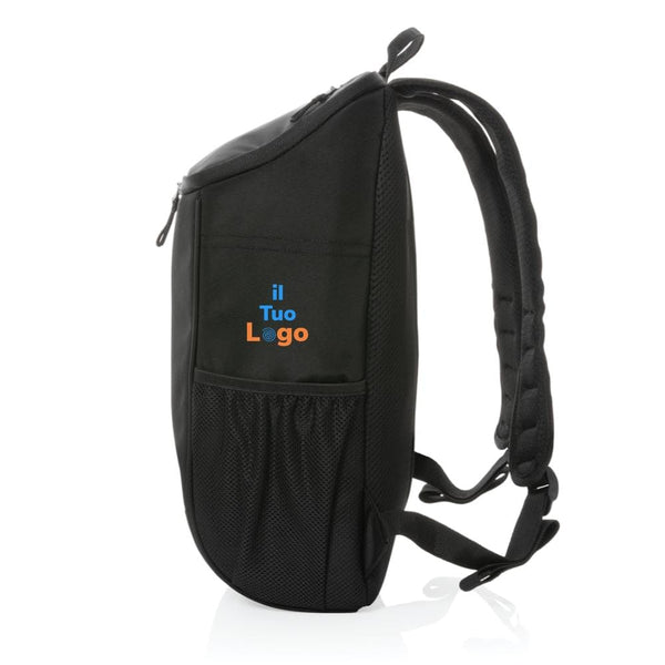 Zaino termico deluxe 1200D Swiss Peak AWARE™ nero - personalizzabile con logo