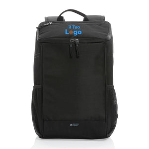 Zaino termico deluxe 1200D Swiss Peak AWARE™ nero - personalizzabile con logo