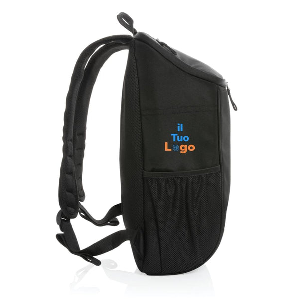 Zaino termico deluxe 1200D Swiss Peak AWARE™ nero - personalizzabile con logo