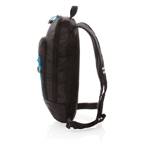 Zaino trekking ribstop Explorer 7L nero - personalizzabile con logo