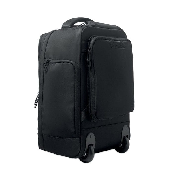 Zaino trolley in RPET 290T Nero - personalizzabile con logo