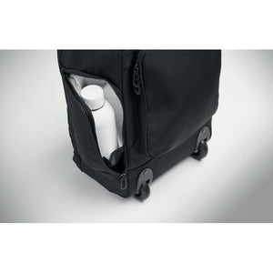 Zaino trolley in RPET 290T Nero - personalizzabile con logo