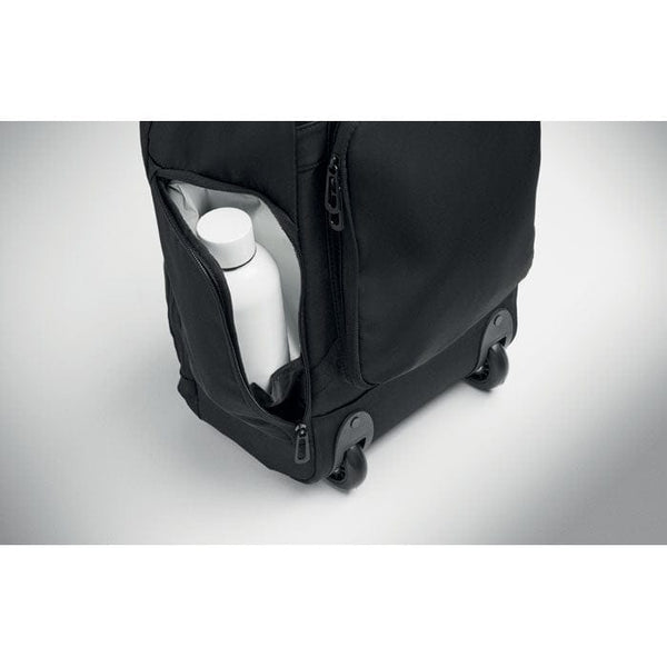 Zaino trolley in RPET 290T Nero - personalizzabile con logo