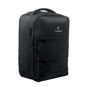 Zaino trolley in RPET 290T Nero - personalizzabile con logo