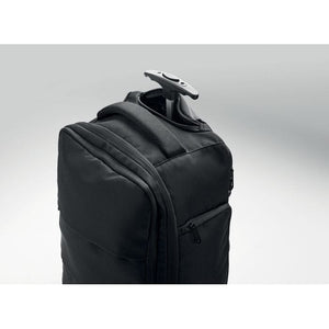 Zaino trolley in RPET 290T Nero - personalizzabile con logo