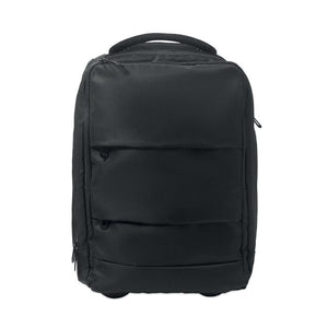 Zaino trolley in RPET 290T Nero - personalizzabile con logo