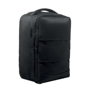 Zaino trolley in RPET 290T Nero - personalizzabile con logo