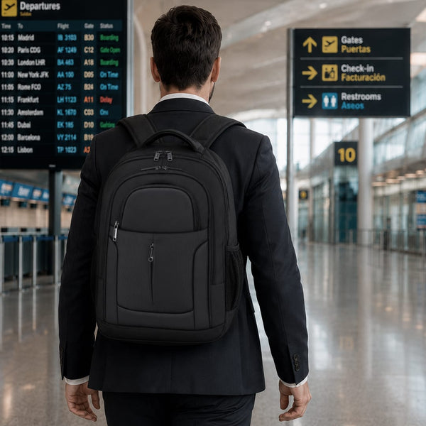 Zaino Trolley Mirel nero - personalizzabile con logo