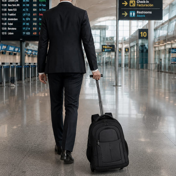 Zaino Trolley Mirel nero - personalizzabile con logo