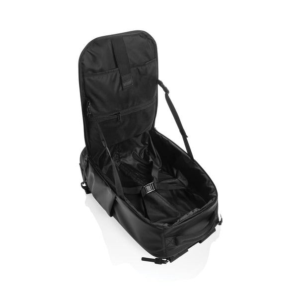 Zaino trolley Swiss Peak OSLO RCS nero - personalizzabile con logo