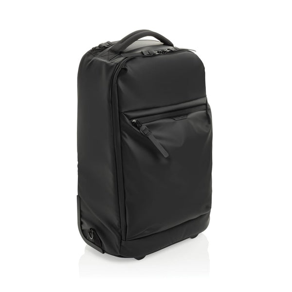 Zaino trolley Swiss Peak OSLO RCS nero - personalizzabile con logo