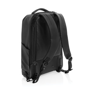 Zaino trolley Swiss Peak OSLO RCS nero - personalizzabile con logo