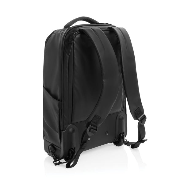 Zaino trolley Swiss Peak OSLO RCS nero - personalizzabile con logo