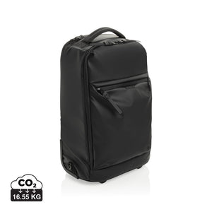 Zaino trolley Swiss Peak OSLO RCS nero - personalizzabile con logo
