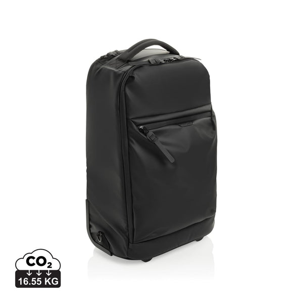 Zaino trolley Swiss Peak OSLO RCS nero - personalizzabile con logo