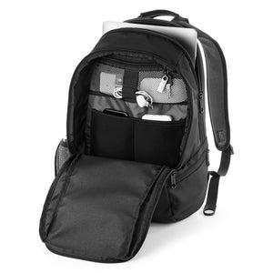 Zaino Vessel Slimline Laptop nero - personalizzabile con logo