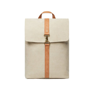 Zaino VINGA Bosler in canvas riciclato GRS beige - personalizzabile con logo