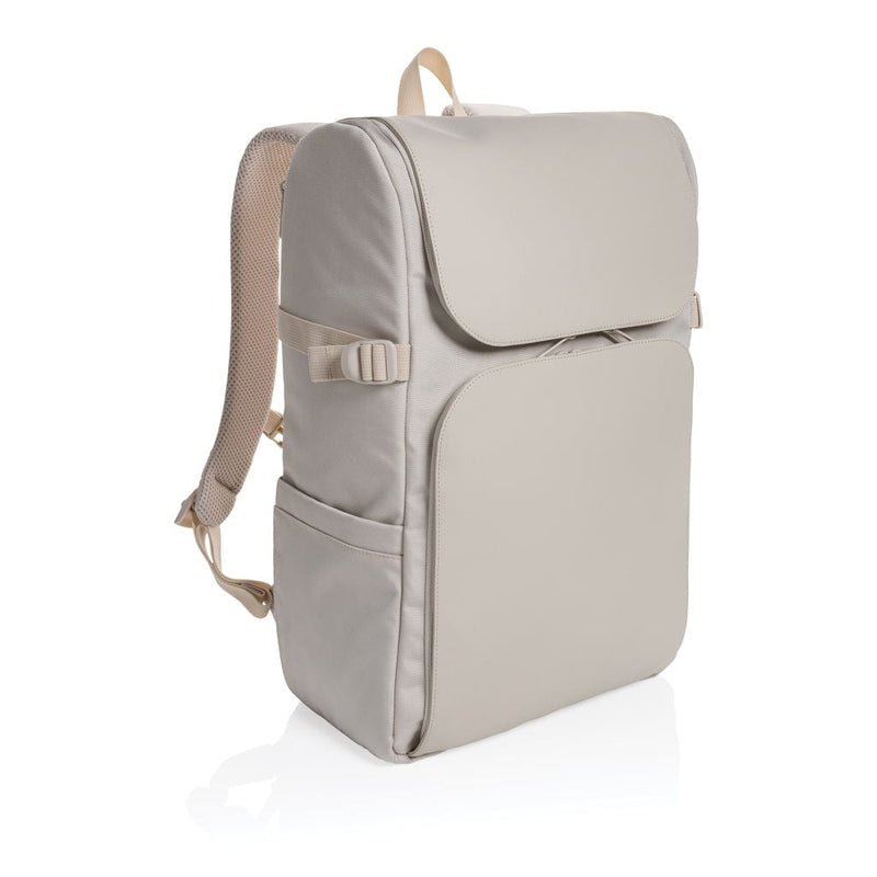 Zaino weekend deluxe Pascal in RPET AWARE™ beige - personalizzabile con logo