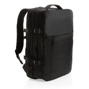 Zaino weekend espandibile Swiss Peak AWARE RPET 15,6" nero - personalizzabile con logo