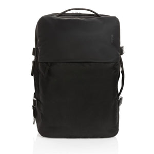 Zaino weekend espandibile Swiss Peak AWARE RPET 15,6" nero - personalizzabile con logo