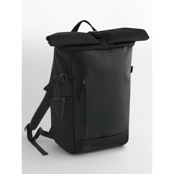 Zaino Zürich Roll-Top nero - personalizzabile con logo
