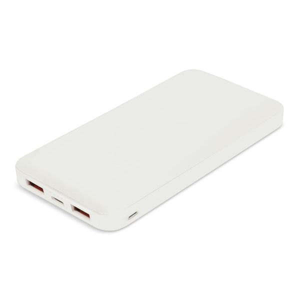 Zenith USB-C Powerbank con Power Delivery R-ABS 10000 mAh Bianco - personalizzabile con logo