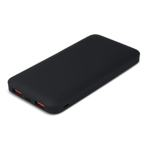 Zenith USB-C Powerbank con Power Delivery R-ABS 10000 mAh Nero - personalizzabile con logo