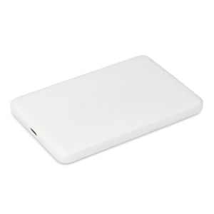 Zenith USB-C Powerbank con Power Delivery R-ABS 5000 mAh Bianco - personalizzabile con logo